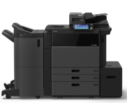 Production copier with a booklet finisher